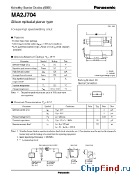 Datasheet MA2J704 manufacturer Panasonic